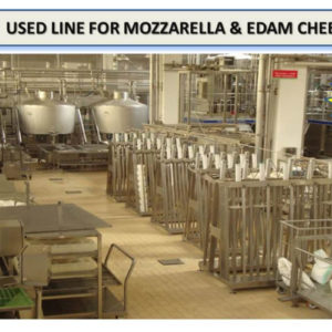 Used Line for Mozzarella & Edam semi-hard cheese