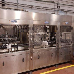 COMPLETE OW GLASS BOTTLES LINE FOR NON CARBONATED AND CARBONATED WATER AND WINES 3,000 BHR - YEARS 2006-2007