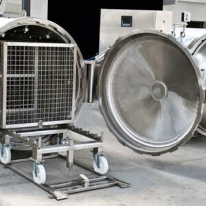 AUTOCLAVE WITH FOUR OR TWO BASKETS FOR JUICE PASTEURIZATION IN CANS