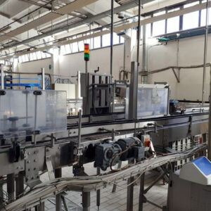 Used Complete PET Filling Line SIDEL SBO 20 COMBI Isobaric with Capacity of 36,000 BHR per 1.5 LTRS