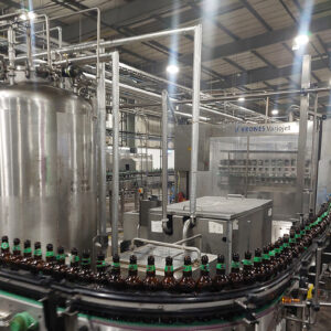 Krones Variojet Glass Line for Carbonated Soft Drinks and Beer