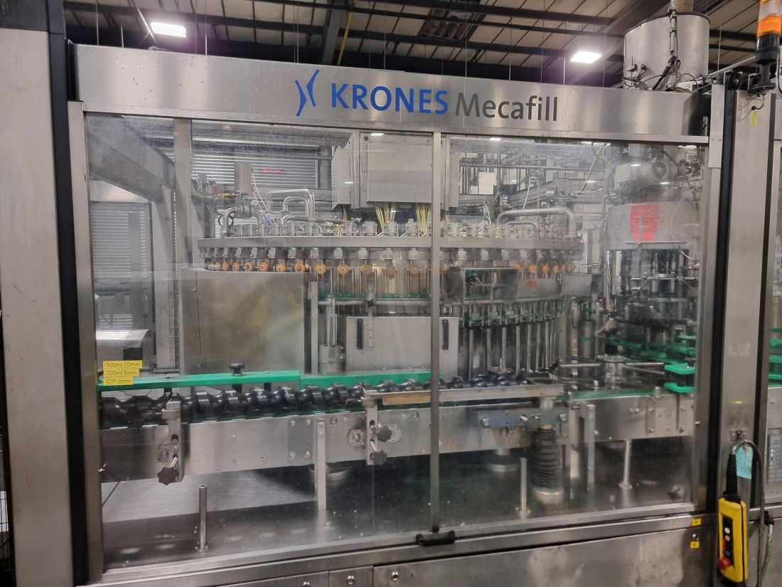 Krones Variojet Multi Bloc Glass Line for Carbonated Soft Drinks with Capacity of 16,000 BPH on 330ml
